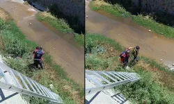 Dengesini kaybeden çocuk sulama kanalına düştü