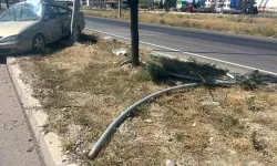 Tır ile otomobil çarpıştı, sürücü yaralandı