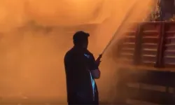 Çöp yüklü TIR'da yangın çıktı
