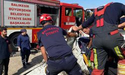 Trafikte kabus anları: Otomobil şarampole uçtu, itfaiye alarma geçti!
