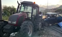 Traktöre çarpan sürücü hayatını kaybetti