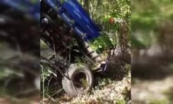 Traktör uçurumdan devrildi: 2'si çocuk 5 kişi yaralandı