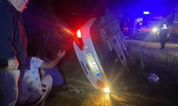 Virajı alamayan otomobil devrildi: 1 ölü