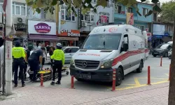 Yolun karşısına geçen yayaya kamyonet çarptı