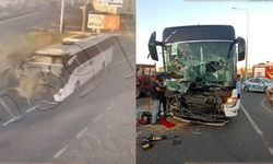 Yolcu otobüsüyle traktör çarpıştı: Çok sayıda yaralı var!