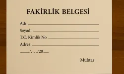 Fakirlik belgesi nasıl alınır, ücretli mi?