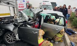 Feci kaza: TIR ve 3 araç birbirine girdi, 1 ölü 3 yaralı!