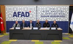 Rize’de sel ve taşkınlara karşı AFAD’da koordinasyon toplantısı