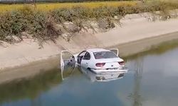 Trafik faciası: Araç sulama kanalına düştü, 1 ölü 2 yaralı!