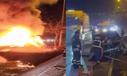 Alev alan otomobilde yaralanan kadın hastanede yaşamını yitirdi
