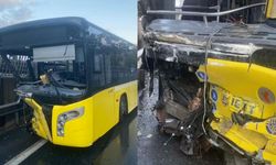 Alkollü İETT şoförü dehşet saçtı: Bariyerlere saplanan otobüse 2 kişi hastanelik oldu