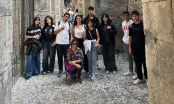 Çiğli Dil Destek Merkezi çğrencileri Pergamon’da ingilizce pratiği yaptı