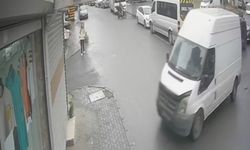 Freni boşalan panelvan dükkana daldı, genç kız ölümden döndü