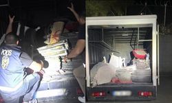 Gizi bölme şaşırttı: Kamyonette 11 kaçak göçmen bulundu!