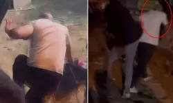 Kadını darp eden şahsa vatandaşlardan meydan dayağı