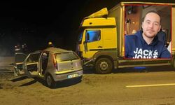 Kamyonun çarptığı otomobilin sürücüsü kurtarılamadı