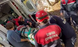 İzmir Ödemiş'te 12 metrelik kuyuya düşen yaşlı adam kurtarıldı