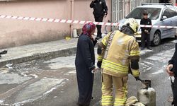 Tüp başlığını değiştirmek isterken yangın çıktı: Mahallede korku dolu anlar!