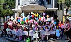 Çocuklar mesajlarını tüm Bornova'ya duyurdu