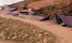Depremzedeler için yapılmıştı, heyelanla yıkıldı! Endişe büyüyor