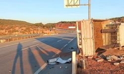 Devrilen kamyonette 1 kişi hayatını kaybetti