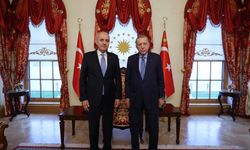 Erdoğan, TBMM Başkanı Kurtulmuş ile Dolmabahçe'de görüştü