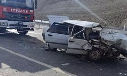 Otomobil kamyona arkadan çarptı: 1 ölü, 1 ağır yaralı