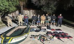 İHA’larla tespit edildi: Sınırda kaçak göçmen operasyonu!