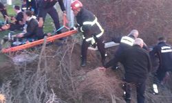 Korkutan kaza: Direksiyon hakimiyeti kayboldu, otomobil yan yattı, 6 yaralı