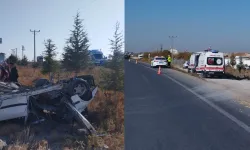 Takla atan otomobil can aldı