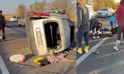 Hafif ticari aracın devrilmesiyle 1 kişi öldü, 3 kişi yaralandı