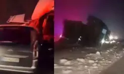 Yardım için duran tıra arkadan çarptı: 1 ölü, 5 yaralı