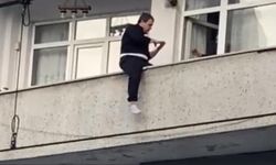 Yürekleri ağza getiren anlar: ''Bıktım bu hayattan'' dedi balkona çıktı!