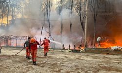 Bir kıvılcım yeterli oldu: Onlarca karavan ve bungalov küle döndü!