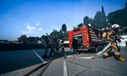 İtfaiyeden polis okulunda yangın tatbikatı