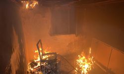 Korku dolu anlar! Isınmak için ateş yaktılar, ev kül oldu