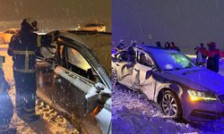 Feci kaza: Kar küreme aracı ile otomobil çarpıştı, 1 ölü 4 yaralı