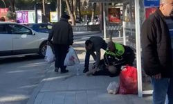 Tire’de felaket anı: Polis, düşen kadının hayatını son anda kurtardı