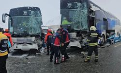 Yolcu otobüsü tıra çarptı! Yaralılar var