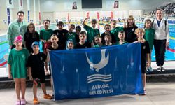 Aliağa, yüzmede istikrarlı başarısını sürdürdü