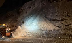 Çığ alarmı! Yamaçtan kopan kar kütlesi yolu kapattı, ekipler seferber oldu