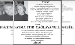 Eski Dışişleri Bakanı'nın acı günü! Eczacı torunu Fatma Itır Çağlayangil vefat etti