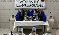 Evini fabrikaya çevirmiş... Litrelerce sahte içki ele geçirildi