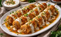 Gelinim Mutfakta tavuklu şiş mantısı nasıl yapılır?