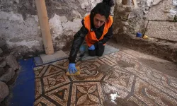 Smyrna’da Süleyman düğümlü mozaik oda gün yüzüne çıktı