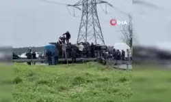 SON DAKİKA | Cezaevi nakil aracı devrildi: Yaralılar var