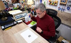 Usta sanatçı kaligrafiye yeni boyut kazandırdı