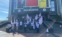 Buca Belediyesi'nde 300 memurun eylemi devam ediyor