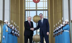 Erdoğan, Sırp mevkidaşı Vucic’i Cumhurbaşkanlığı Külliyesi’nde ağırladı