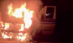 Hasta nakil ambulansı alev aldı: Sürücünün kahramanlığı felaketi önledi